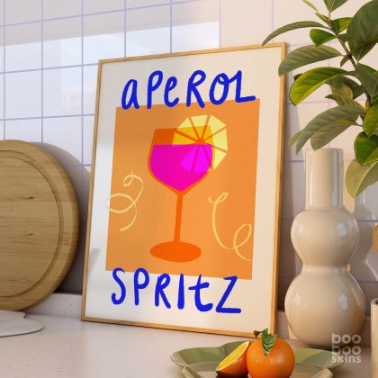 Aperol Spritz Cocktail Print