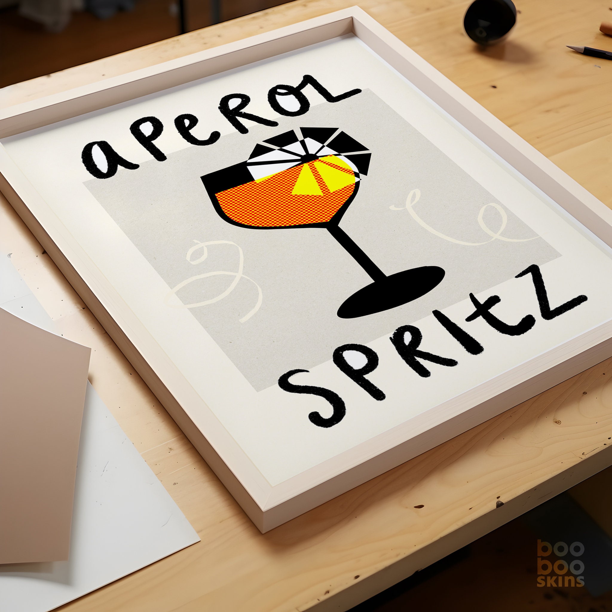 Aperol Spritz Cocktail Print