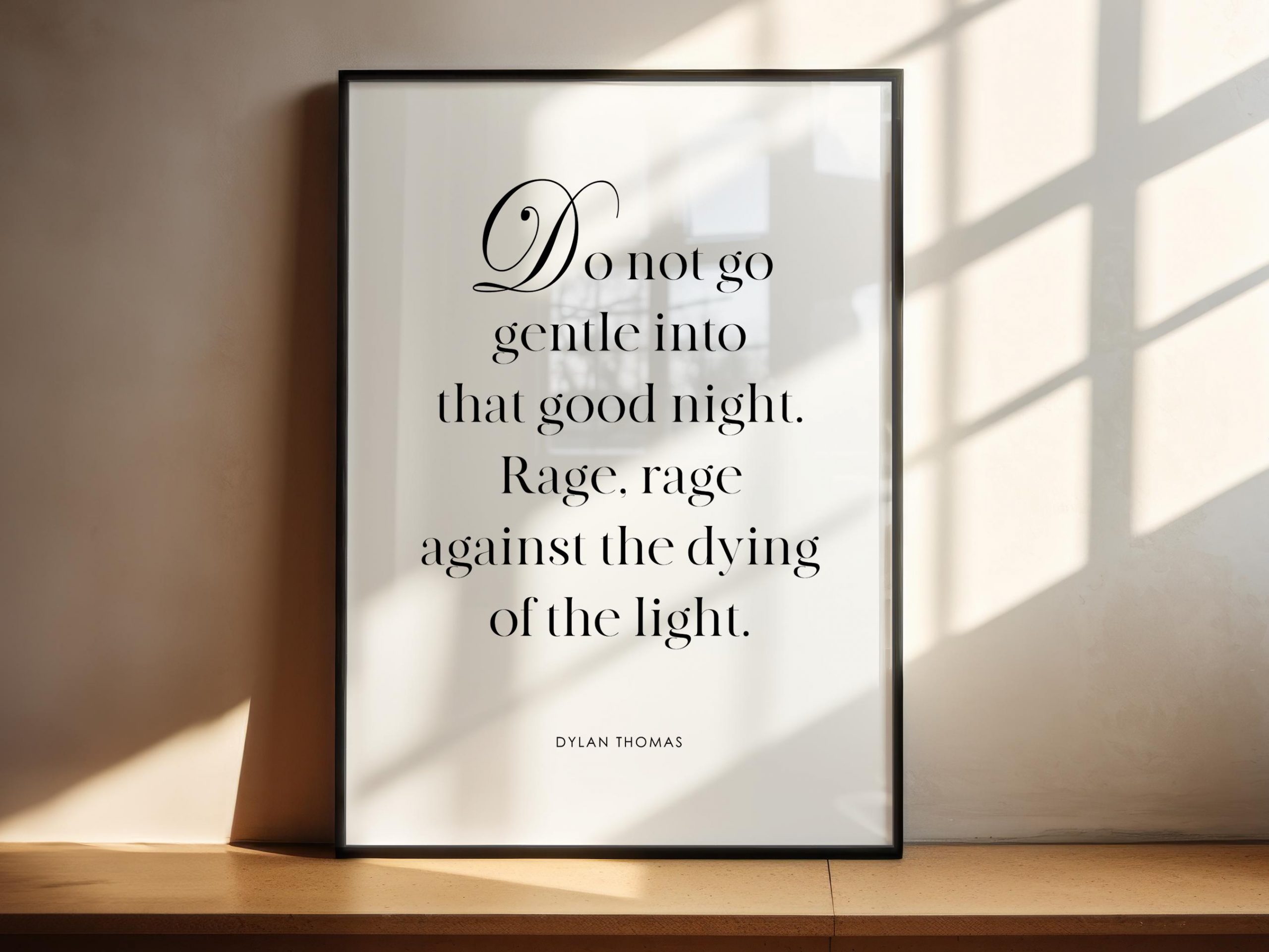 Dylan Thomas Quote Print - Image 4