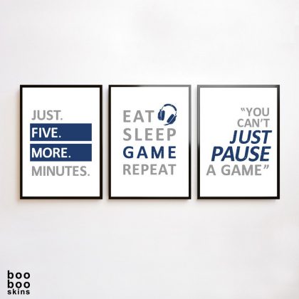 Grey Navy Boys Room Decor