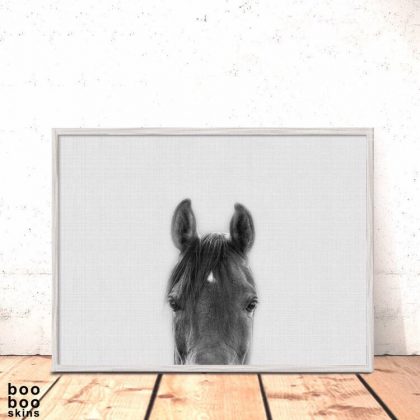 Peeking Horse Print