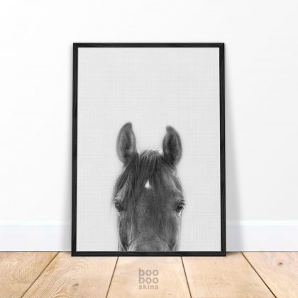 Peeking Horse Print