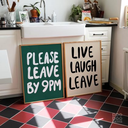 Live Laugh Leave Poster