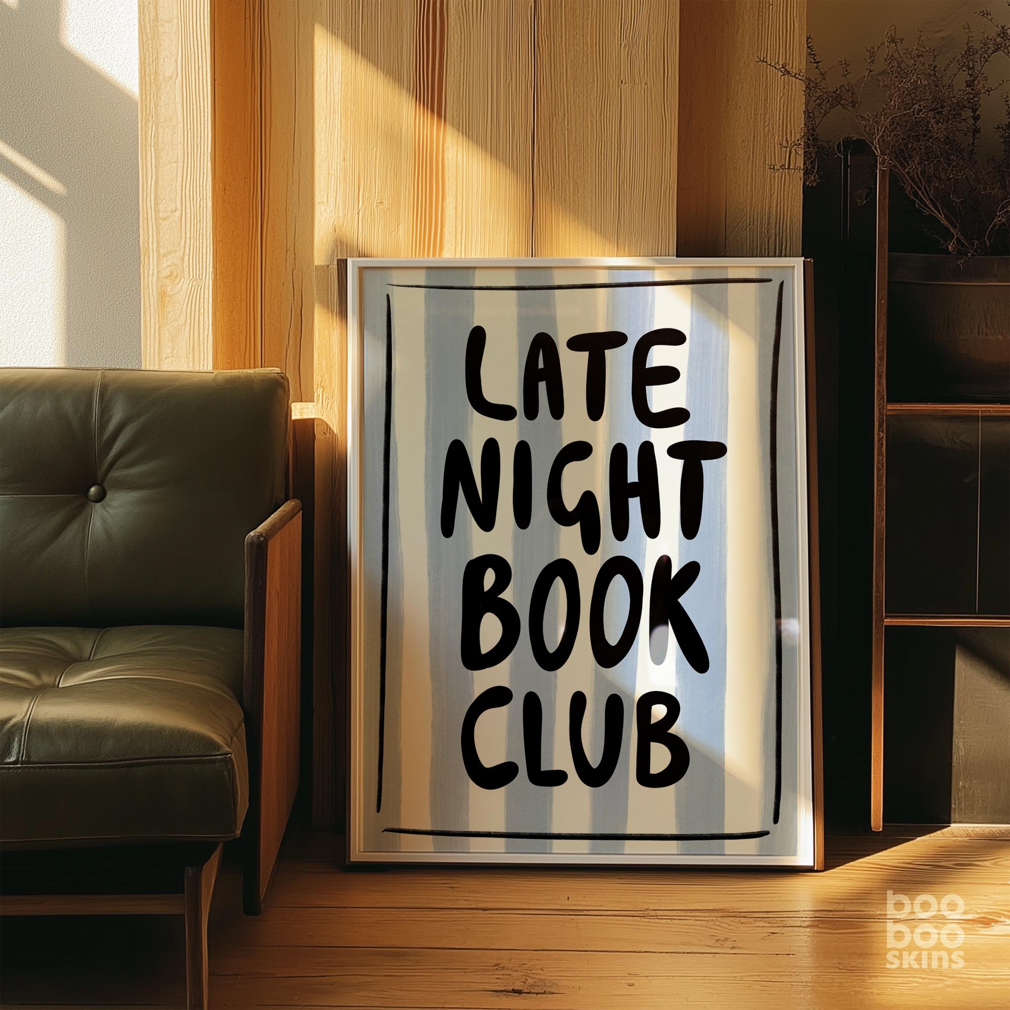 Late Night Book Club Print
