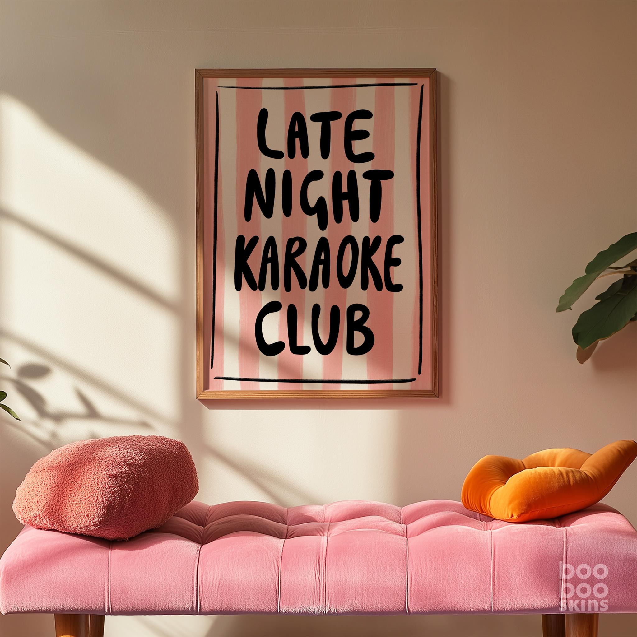 Late Night Karaoke Club Print