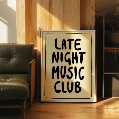 Late Night Music Club Print