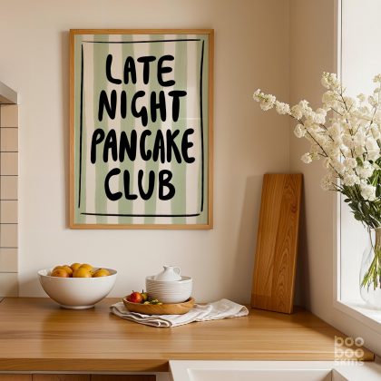 Late Night Pancake Club Print