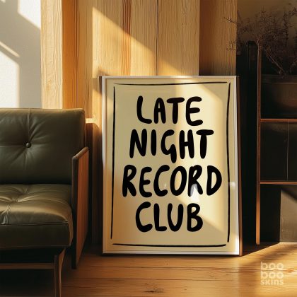 Late Night Record Club Print