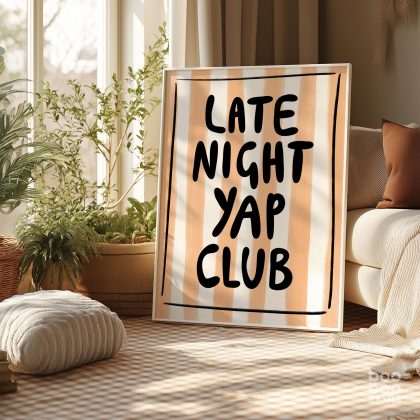 Late Night Yap Club Print
