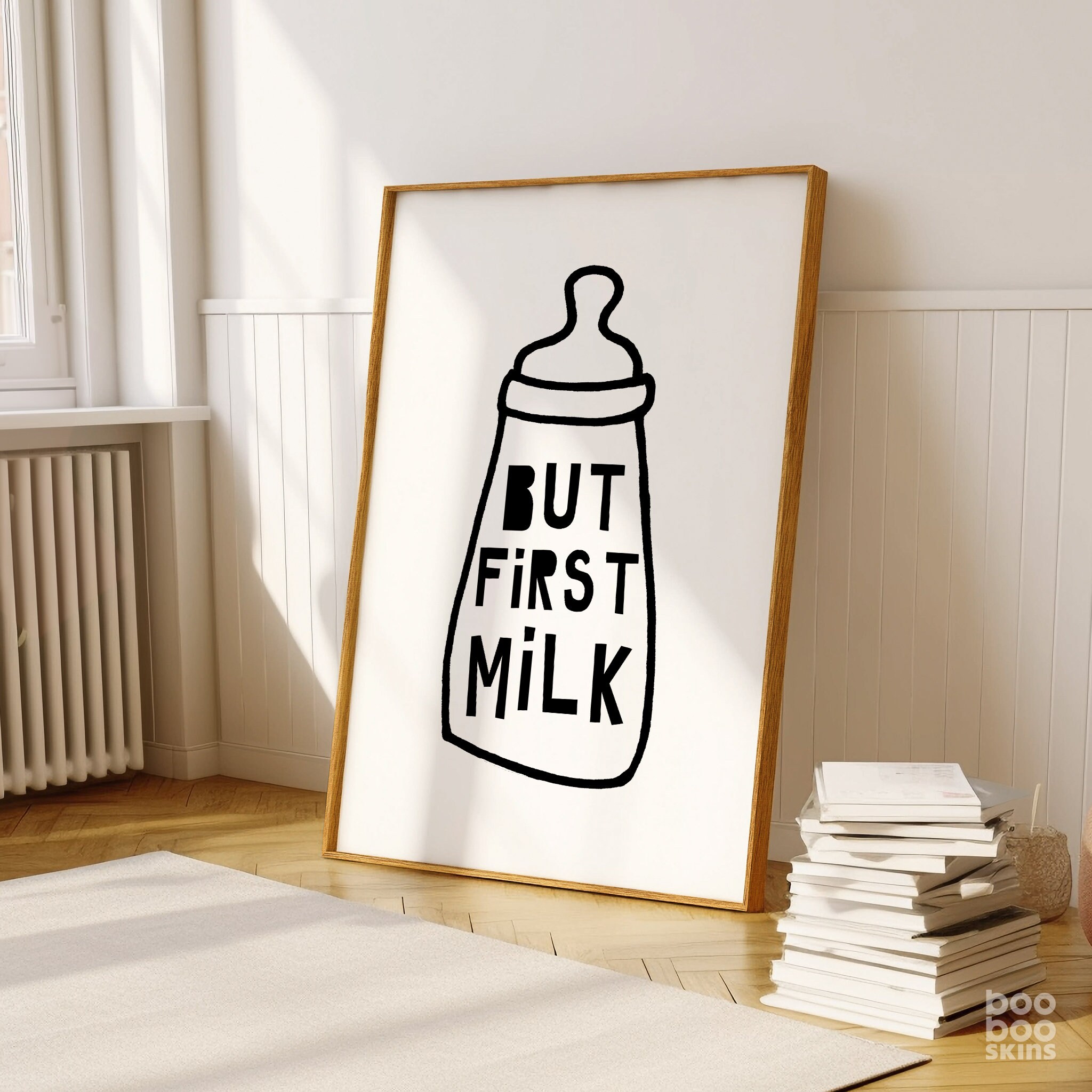 But First Milk Funny Nursery Print - Image 5