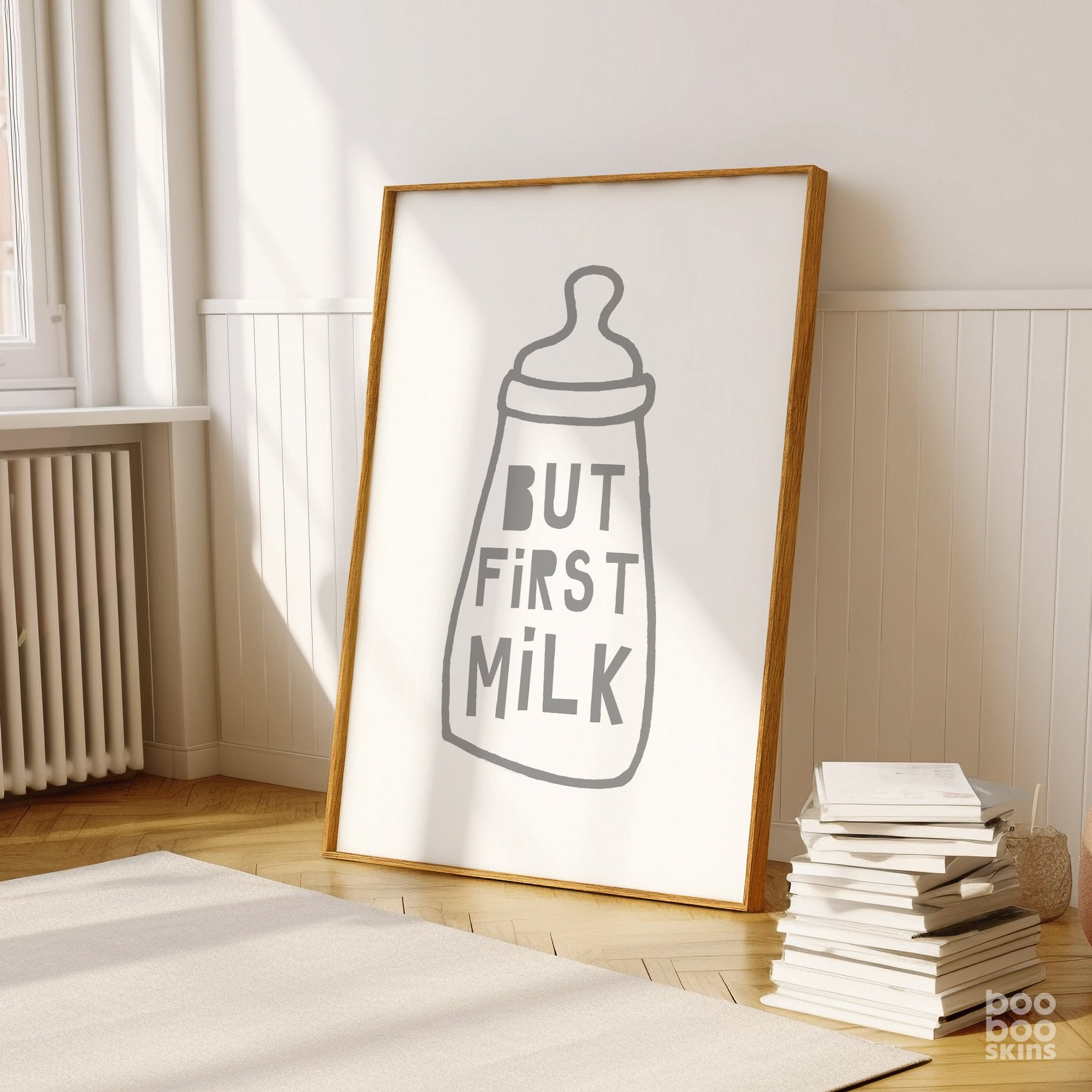 But First Milk Funny Nursery Print - Image 6