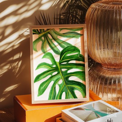 Monstera Leaf Print