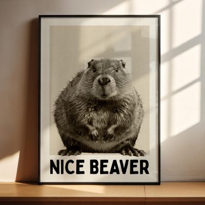Nice Beaver Print