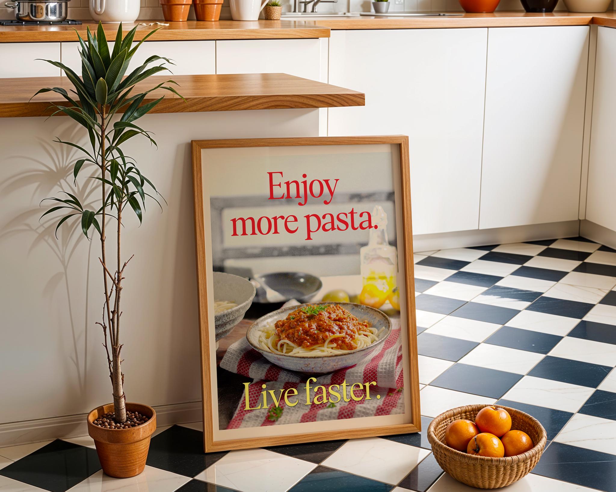 Enjoy More Pasta Print - Image 2