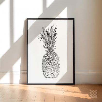 Hand Drawn Pineapple Art Print