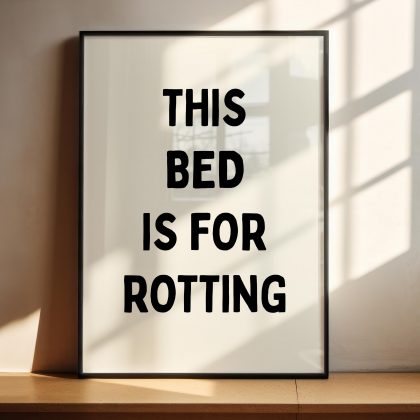 Rotting in Bed Print