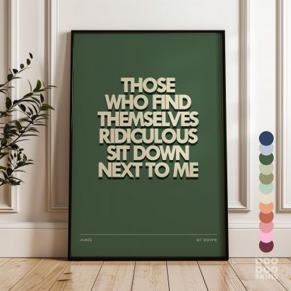James Oh Sit Down Print