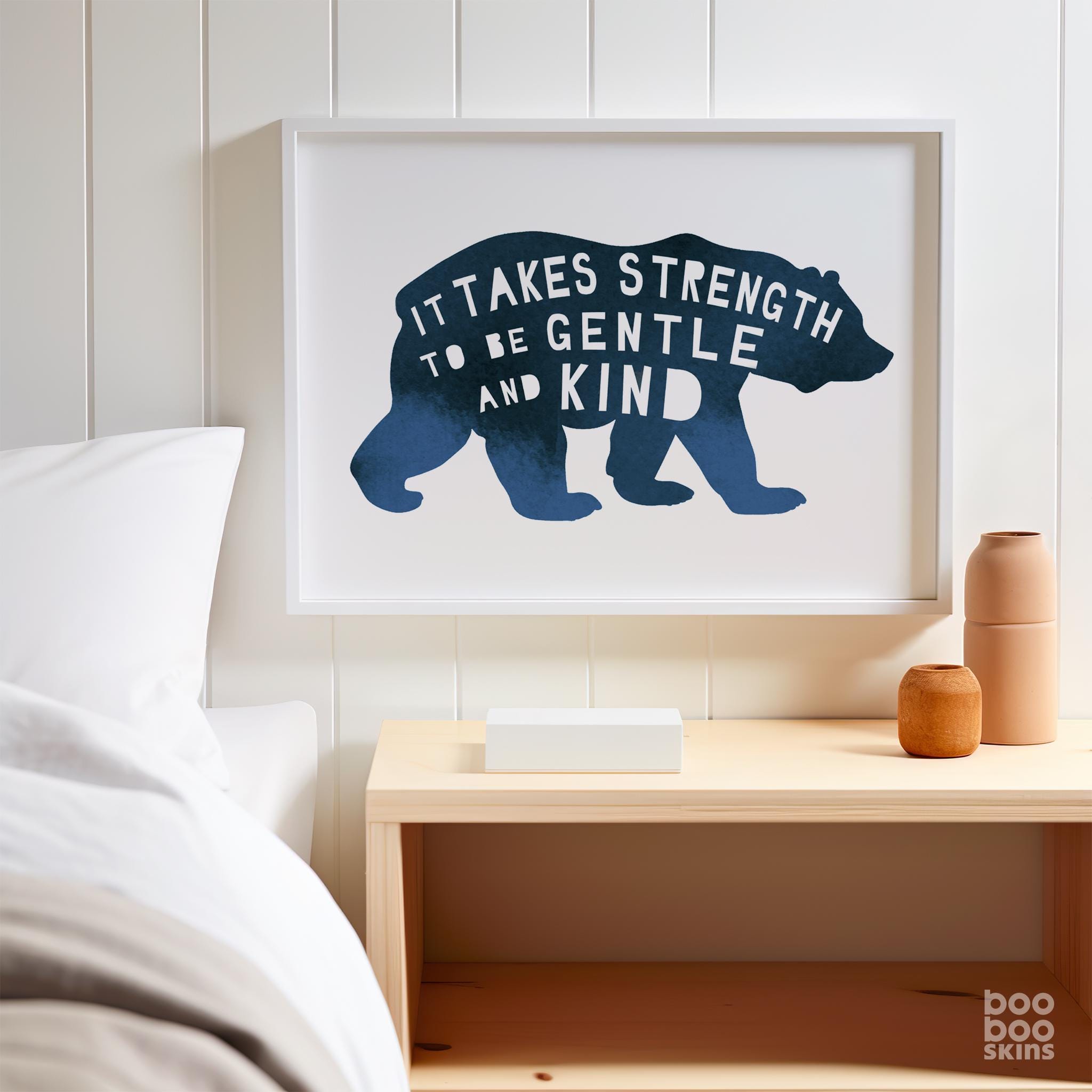 Scandinavian Bear Nursery Print