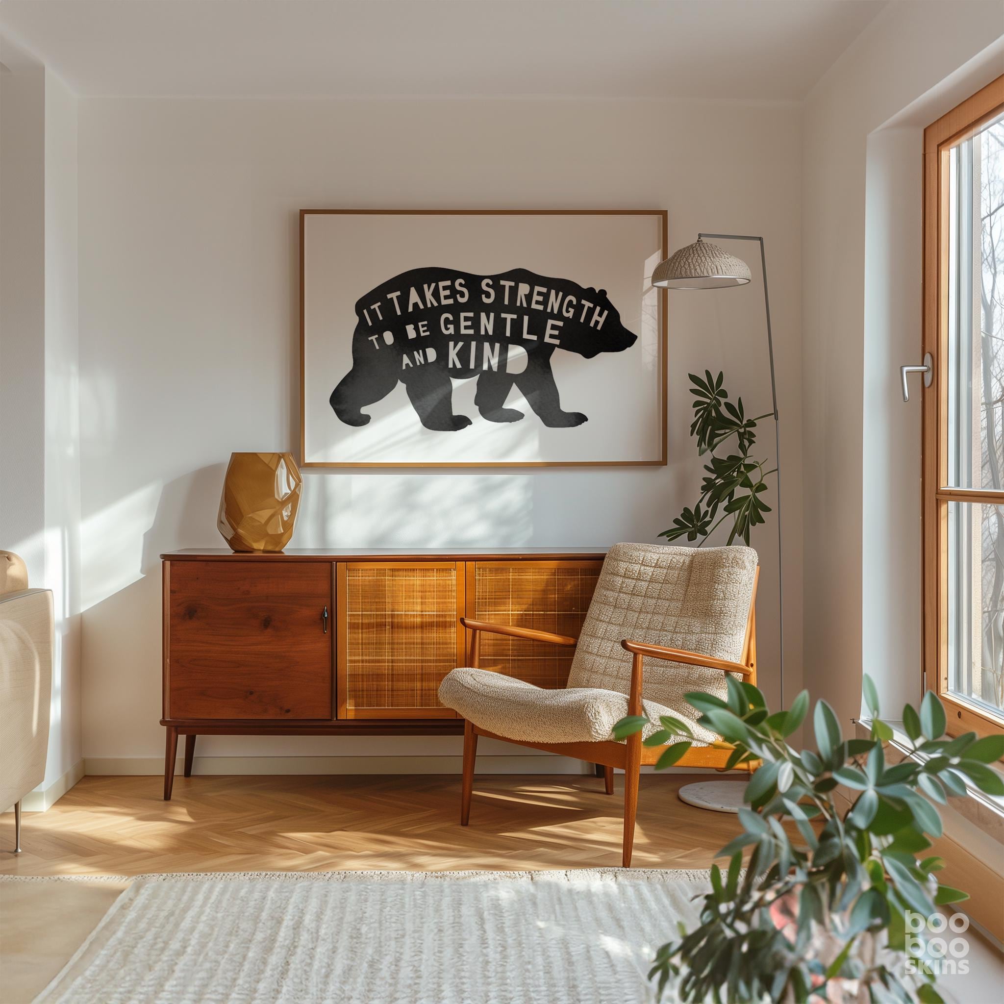 Scandinavian Bear Nursery Print - Image 2