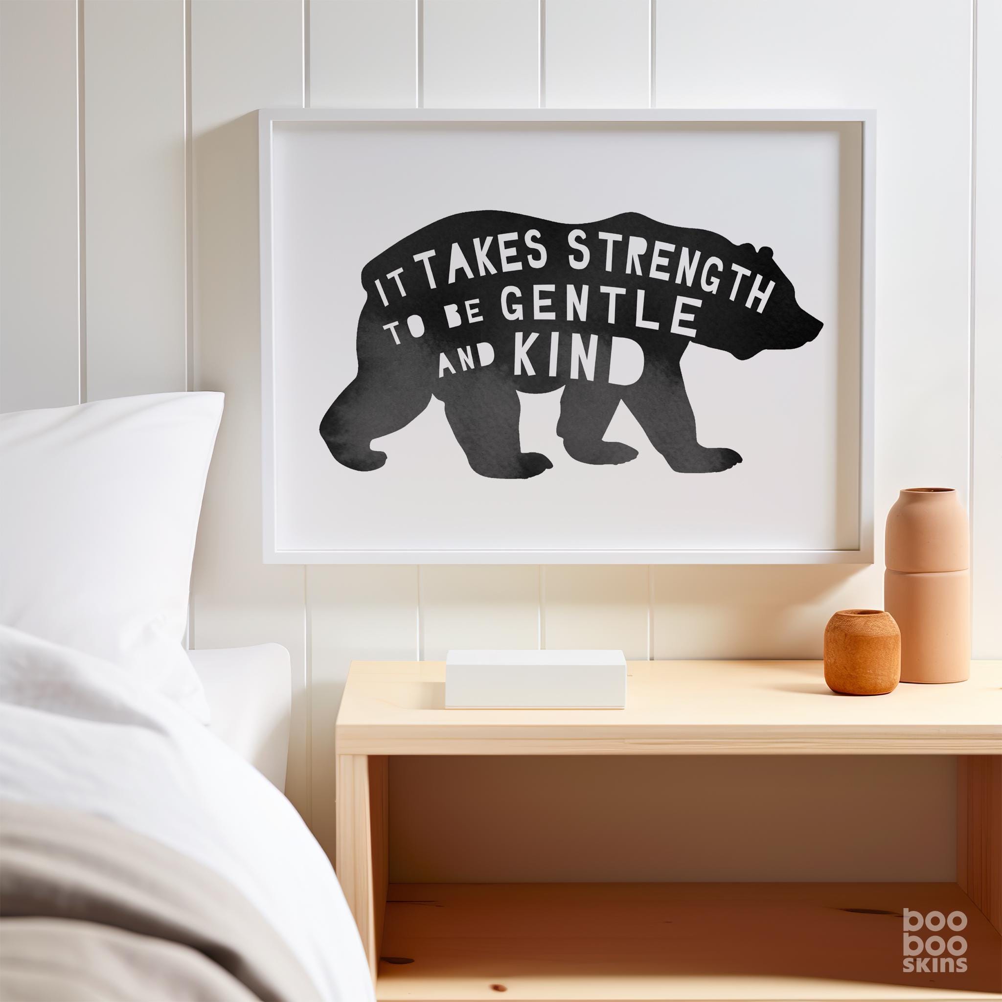 Scandinavian Bear Nursery Print - Image 6