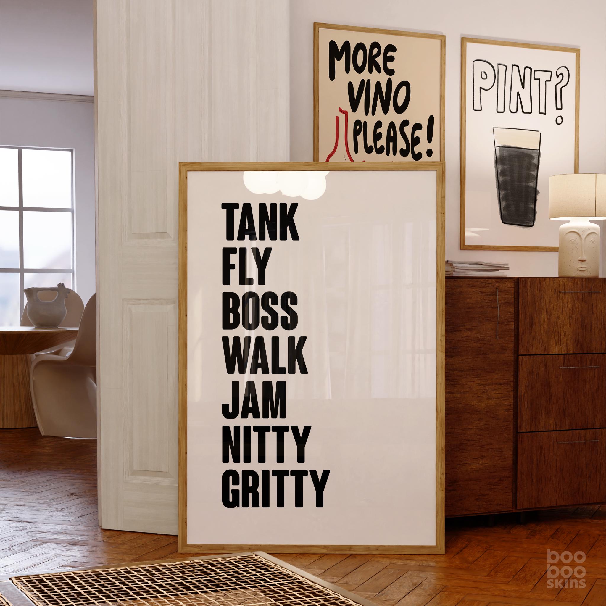 Tank Fly Boss Walk Print