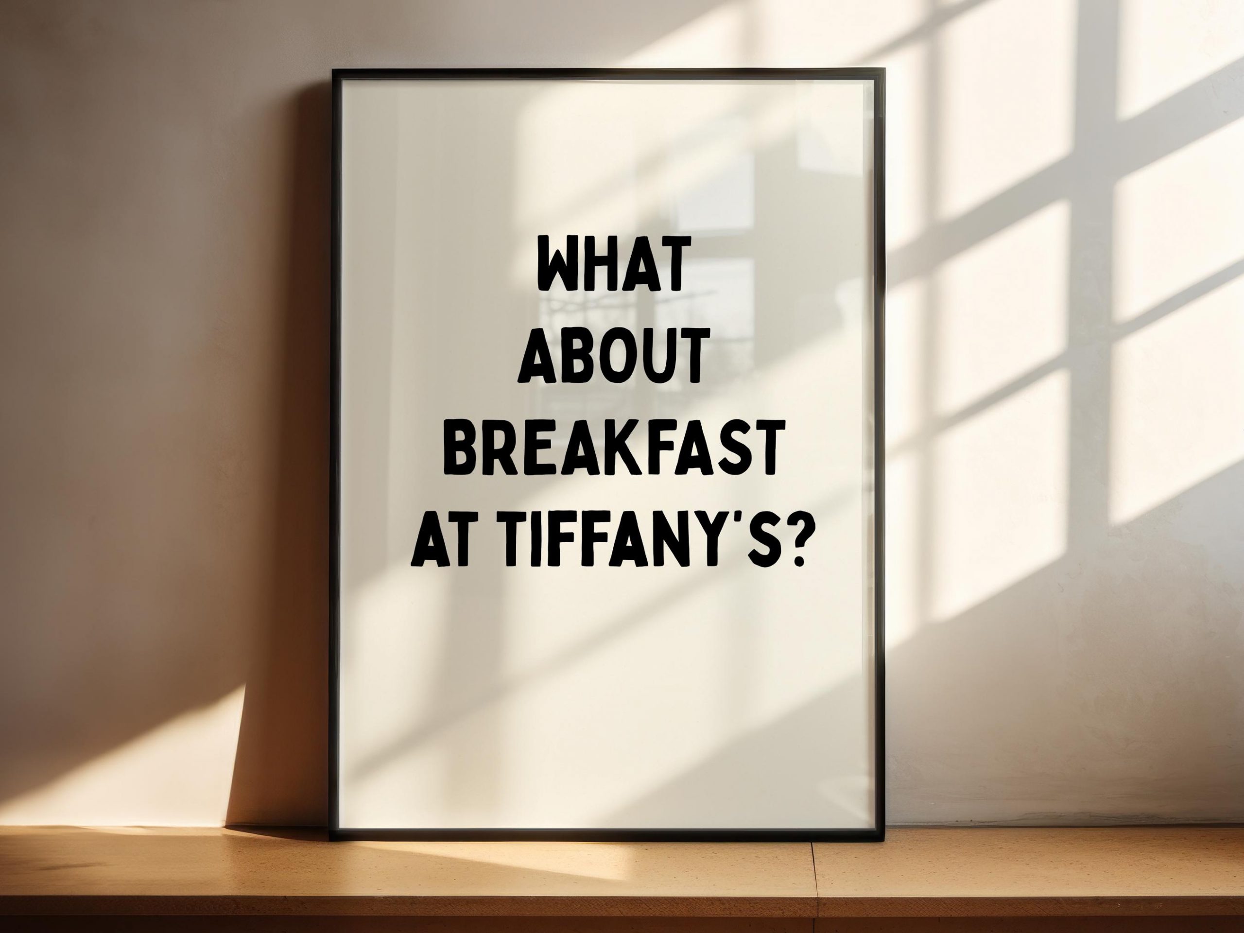 Breakfast At Tiffany's Print