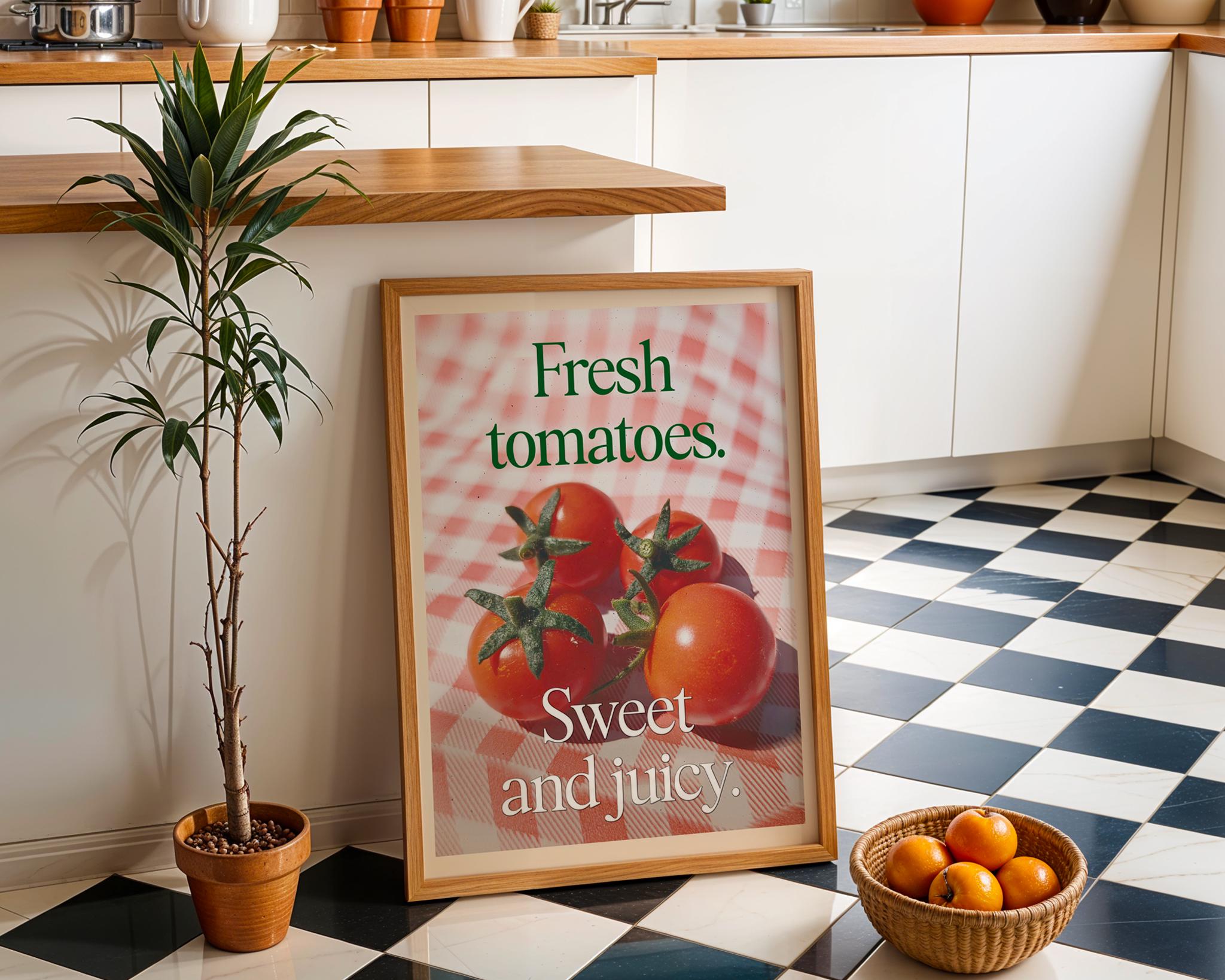 Fresh Tomatoes Kitchen Print - Image 2