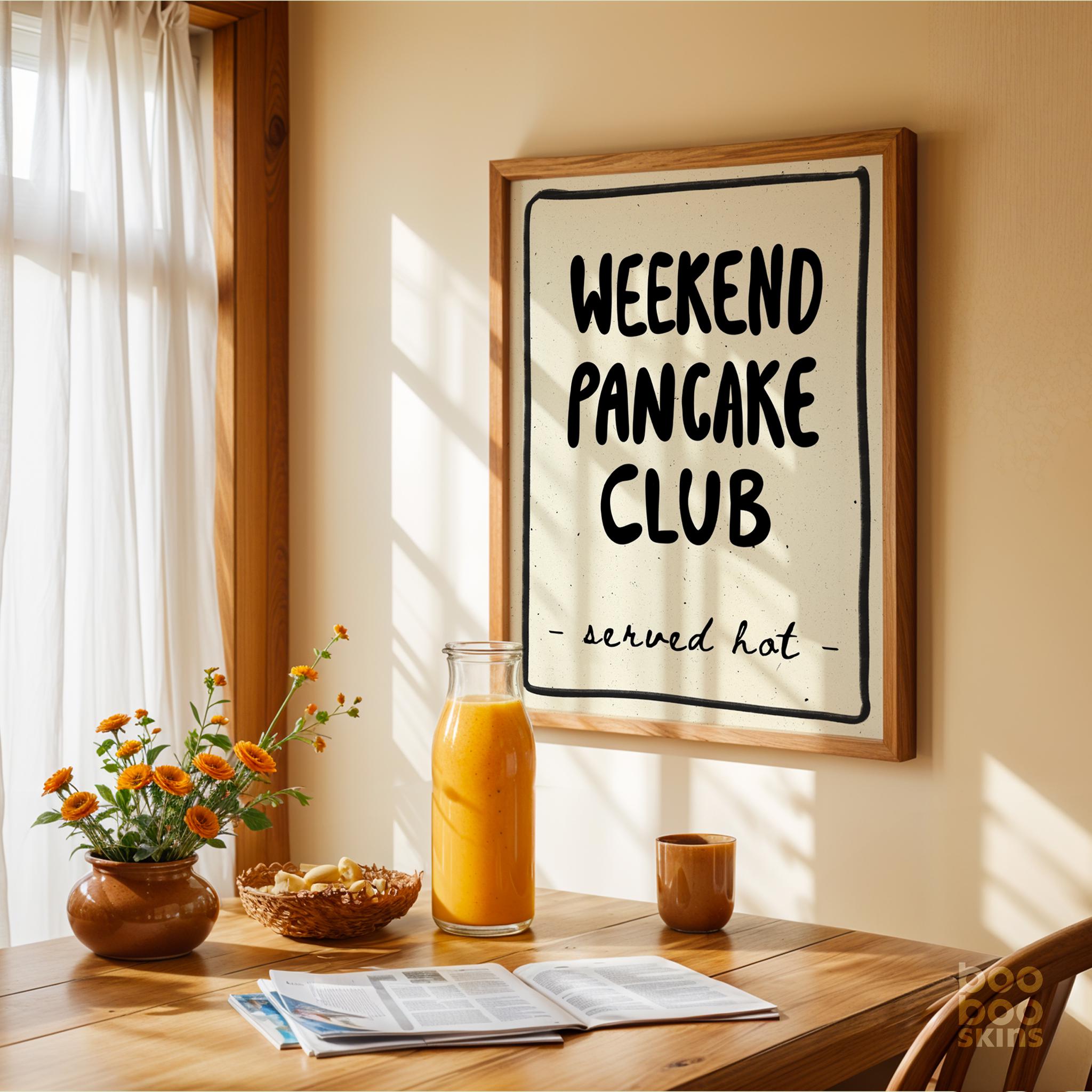Weekend Pancake Club Poster