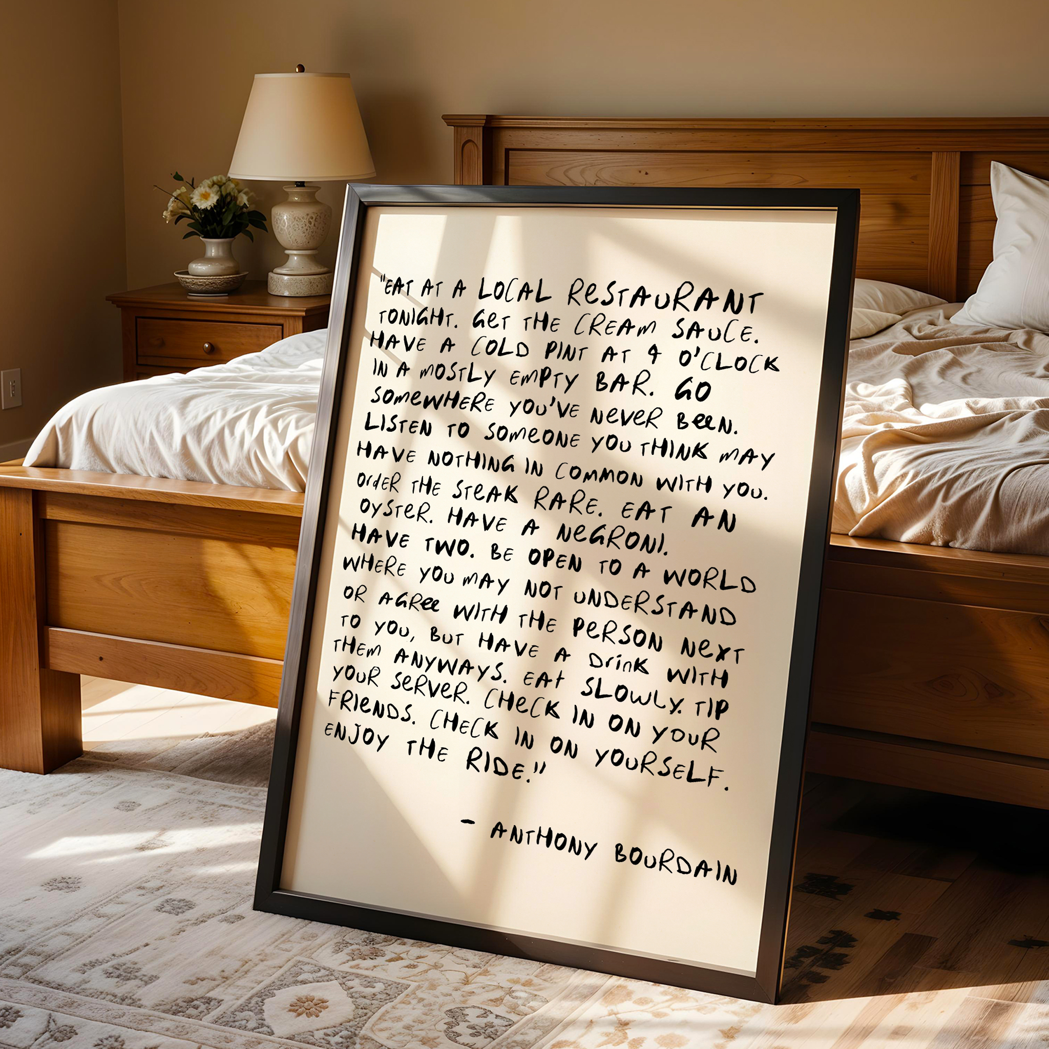 Anthony Bourdain Quote Print - Image 7
