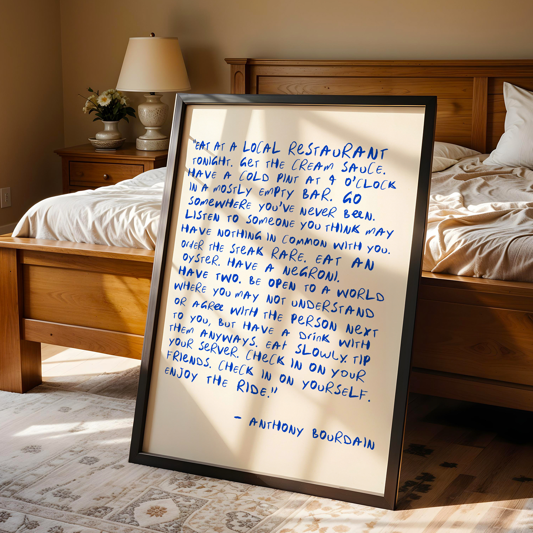 Anthony Bourdain Quote Print - Image 8