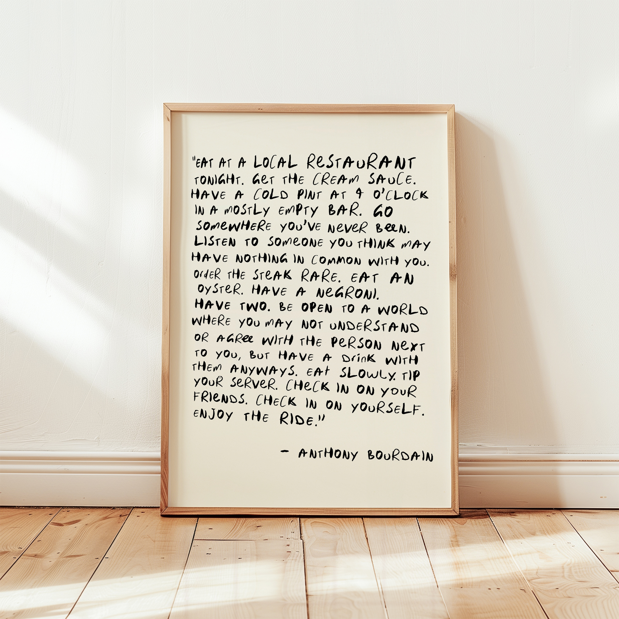 Anthony Bourdain Quote Print - Image 10