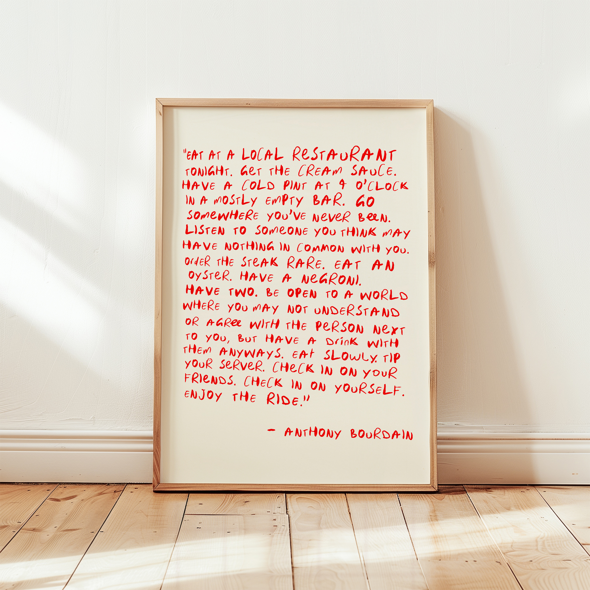 Anthony Bourdain Quote Print - Image 12