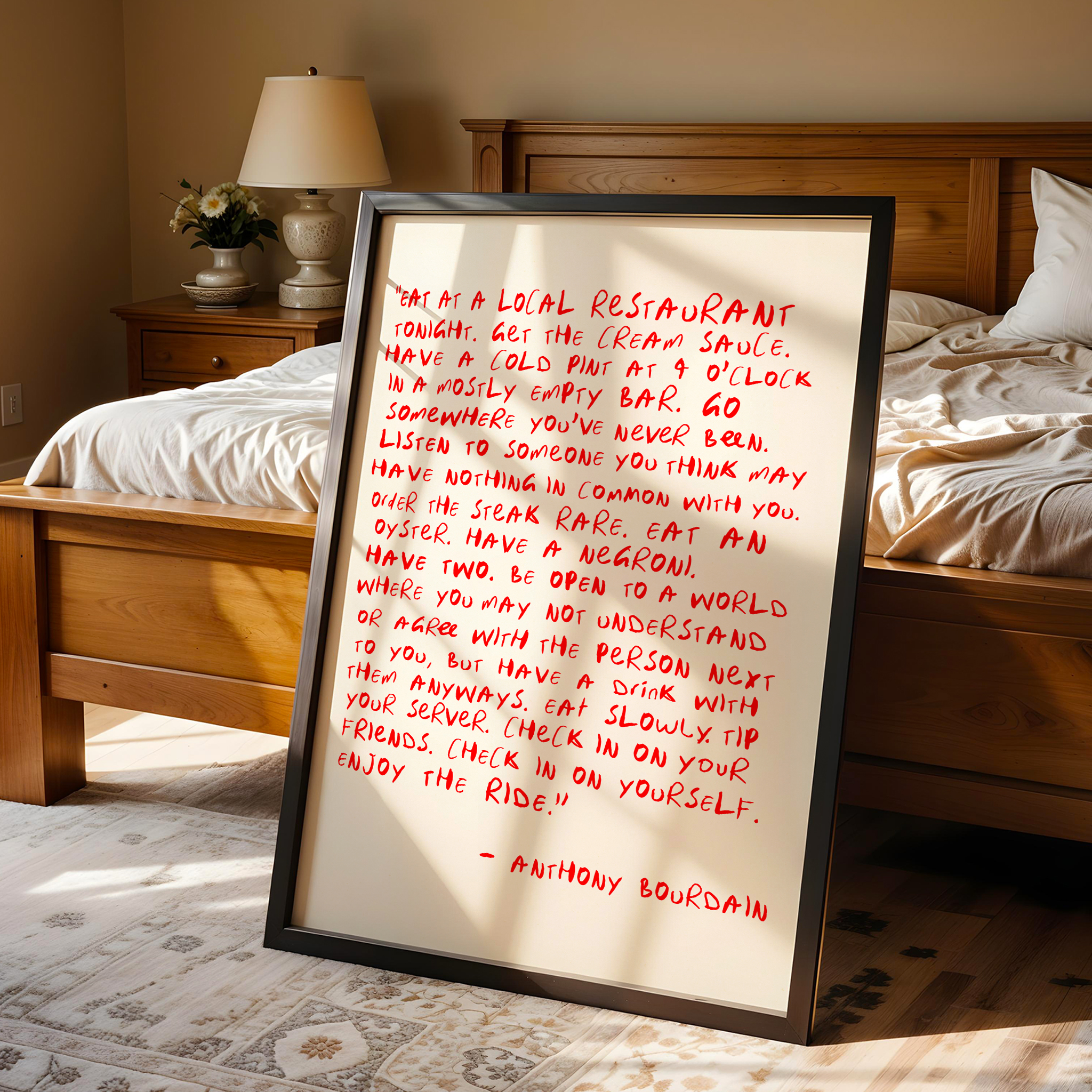 Anthony Bourdain Quote Print - Image 9