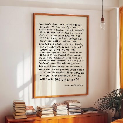 Dead Poets Society Quote Poster