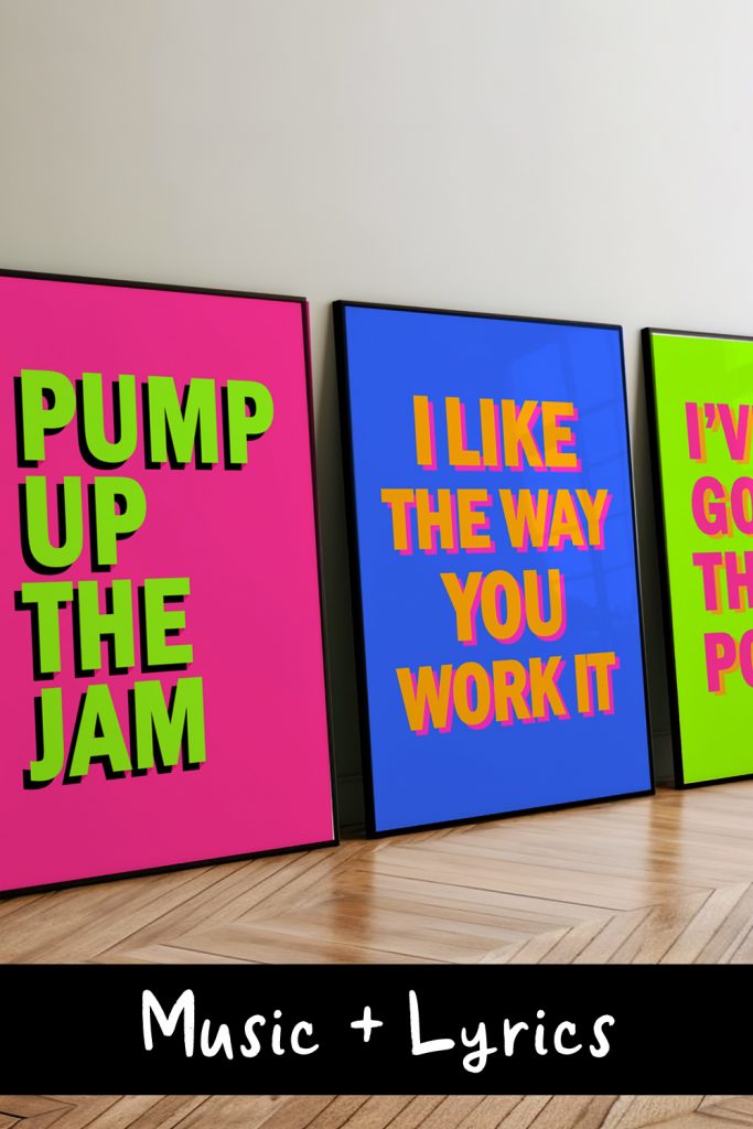 Cover image for the Music and Lyrics category of prints from BOOBOOSKINS.